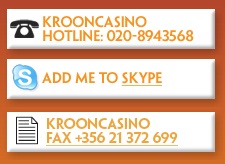 Contact gegevens Kroon Casino Contact gegevens Kroon Casino